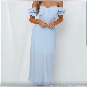 Petal & Pup Oralie Dress Light Blue Midi Dress